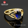 Goldfingerring 18k gelb plattierte Fingerringe